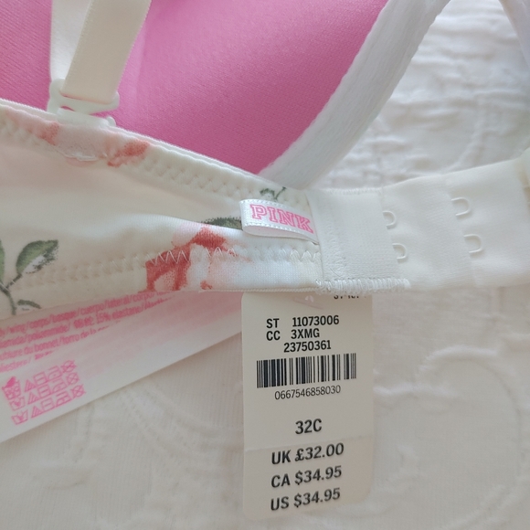 NWT Victoria Secret Pink Super Push Bra - Picture 3 of 4